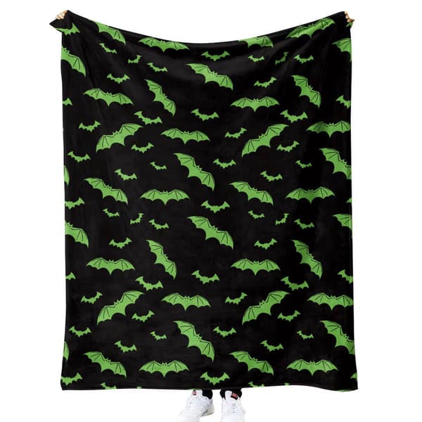 100CM x 130CM Halloween Tæppe, Perfekt til Sofaer og Senge til Fester - 59