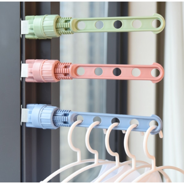 Klädtorkställ Bärbar resehängare för hotellhem Roterande clip-on hängare Hållare Väggmonterad klädstångsstans