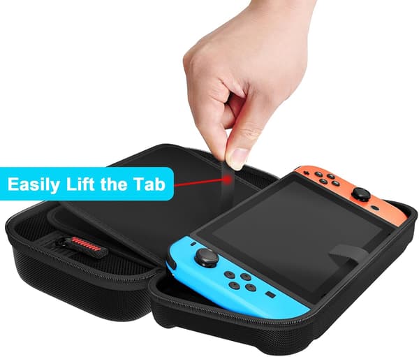 1 kpl Kotelo (Musta) Nintendo Switchille ja Switch OLED Pocket C:lle