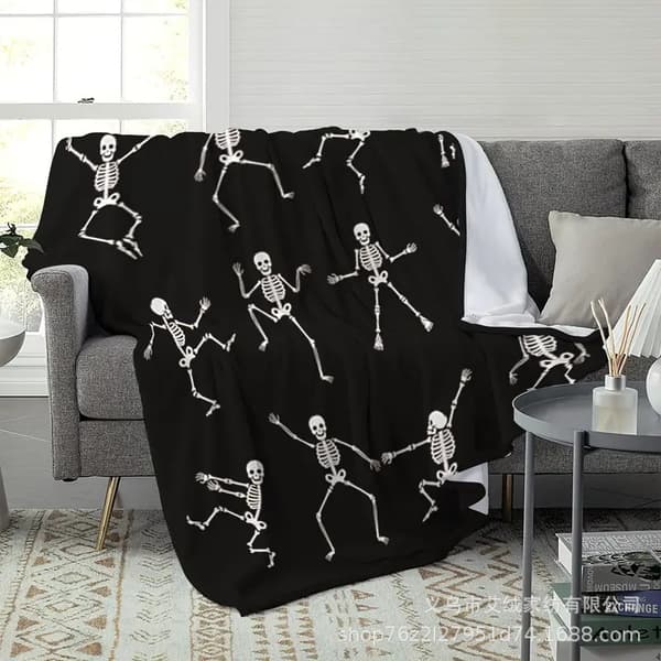 150CM x 200CM Halloweenfilt, perfekt för festsoffor-2