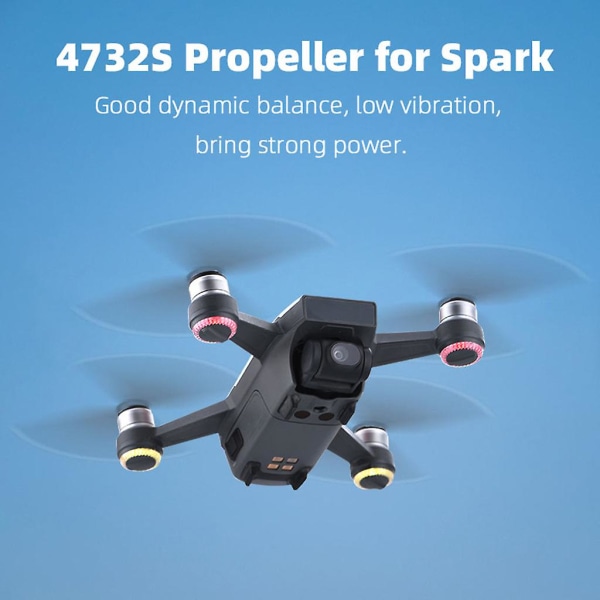 Propellervinge Passar för Dji-spark Drone Lågt ljud Ving Vikbart blad