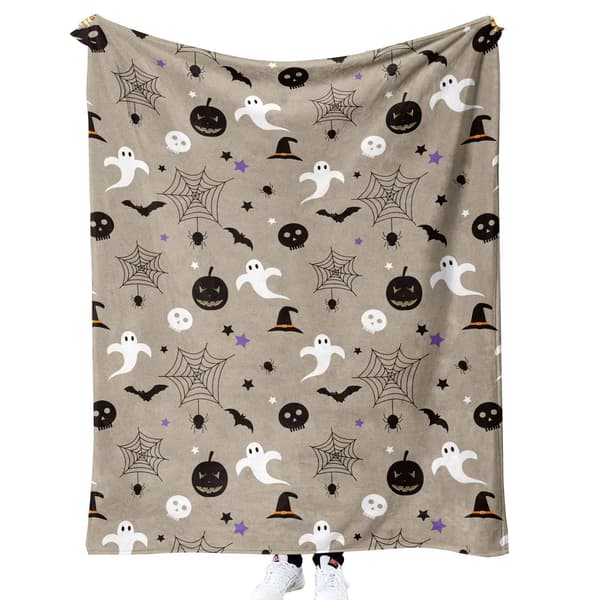 100CM x 150CM Halloween Tæppe, Perfekt til Sofaer og Senge til Fester - 62