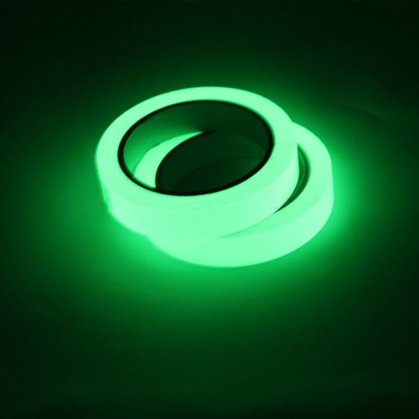 Tejp 2cm*3m-lysande, cykelreflekterande klistermärken vattentäta reflekterande klistermärken nattreflekterande reflekterande grön