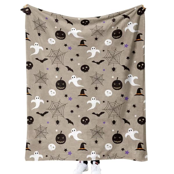 100CM x 150CM Halloween-teppe, perfekt for sofakvelder og senger - 62