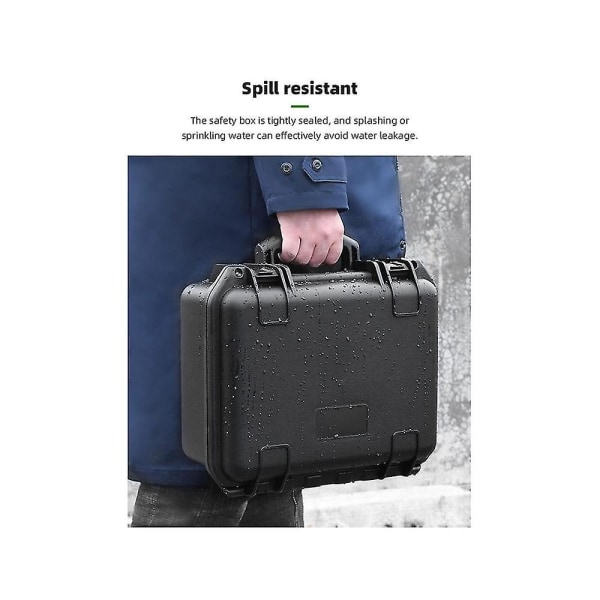 Handväska Explosionssäker box för 3 klassiska case Härdade drone får skyddsbox W