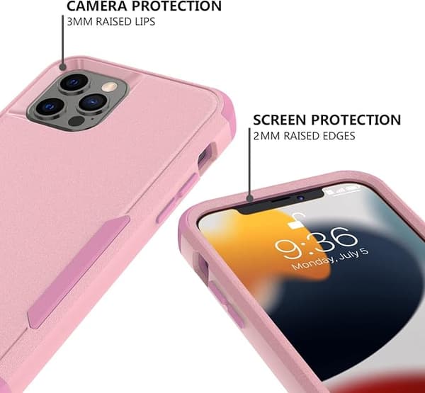 Etui designet for iPhone 13 Pro Max, kraftig støtsikker beskyttelse