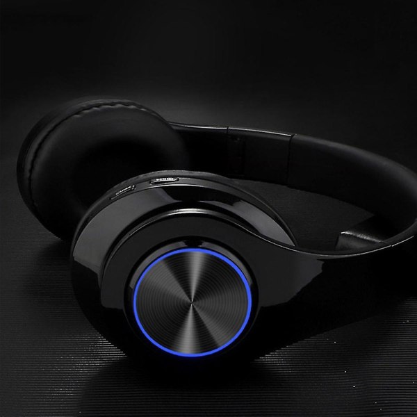 Huvudmonterade trådlösa Bluetooth anslutna On-ear-hörlurar Stereo,röd