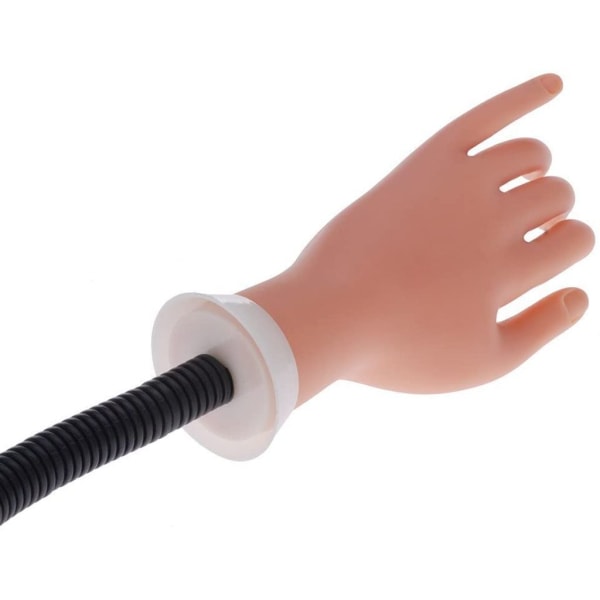 Manikyrmodell, silikonproteshand med fäste Flexibel plastbandarm rörlig mjuk proteshand