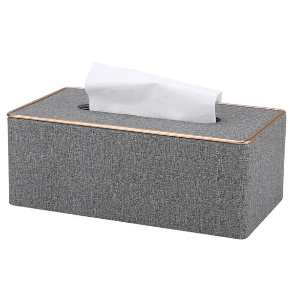 Läder Tissue Box, Rektangulär Tissue Box Tissue Box, B x D x H: