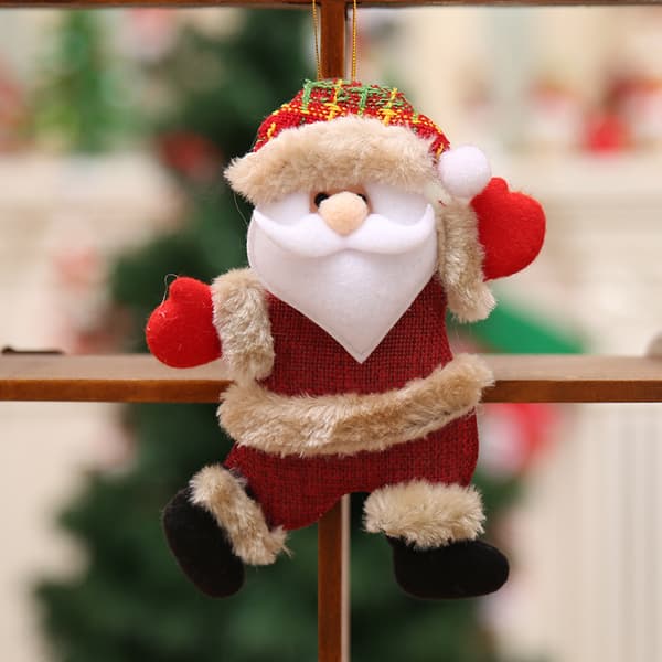 Jultomte-gåva, 4-pack färgglada julgranspynt