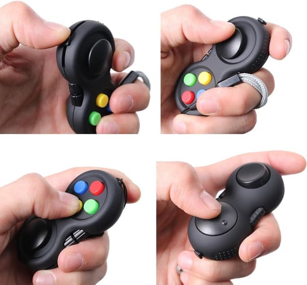 Fidget Pad 8 Funktion Fidget Legetøjskube Controller Stressreducer f