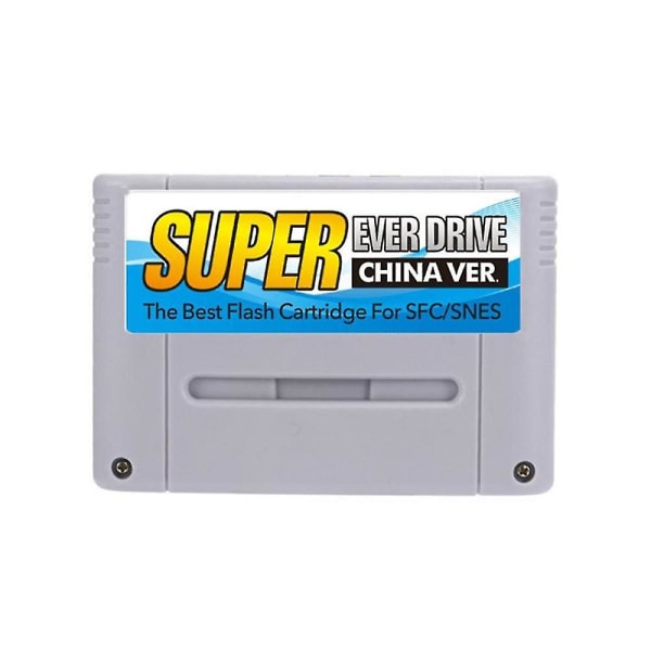Super Diy Retro 800 In 1 Pro -spel för 16-bitars spelkonsolkort Kina-version för Sfc/snes, grå