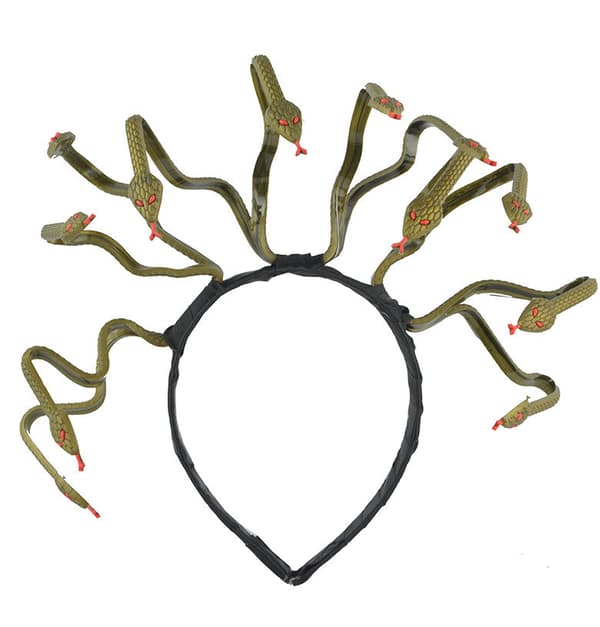 Medusa Slangehodekrone Gresk Gudinne Hodeplagg, Halloween Karakter Kostyme Hodeplagg, Dyp Gull
