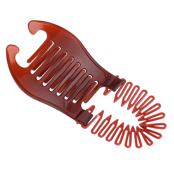 Förlängd elastisk hästsvanshållare kam sammankopplad bananklämma fastsättning på båda sidor hår