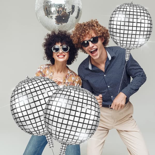 5 kpl 22 tuuman 4D Diskopalloonit Suuret Laser-Folio Ballonit