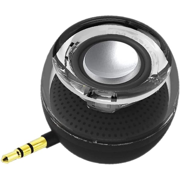 Bärbar högtalare, Mini trådlös högtalare med 3,5 mm Aux-ljuduttag, Plug in Clear Bass USB-port, Ljuddocka för smarttelefon, för surfplatta, dator