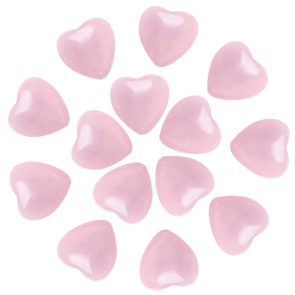 Hjärtstenar Kristaller Healing Stones Set Naturlig polerad Peace Love Heminredning