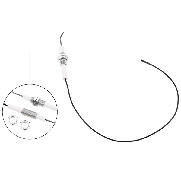 Elektrod Tändtändningsdel Plugg Keramisk tändare med tråd 30 cm 2,3 mm terminal