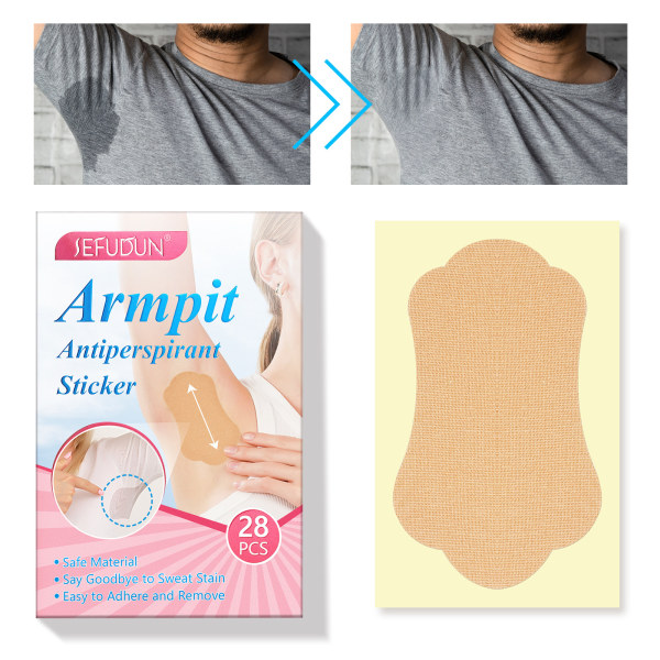 Sommar anti-svetplåster, armhåleplåster, engångs armhåle svettabsorberande pad, svettabsorberande pad, antiperspirantplåster