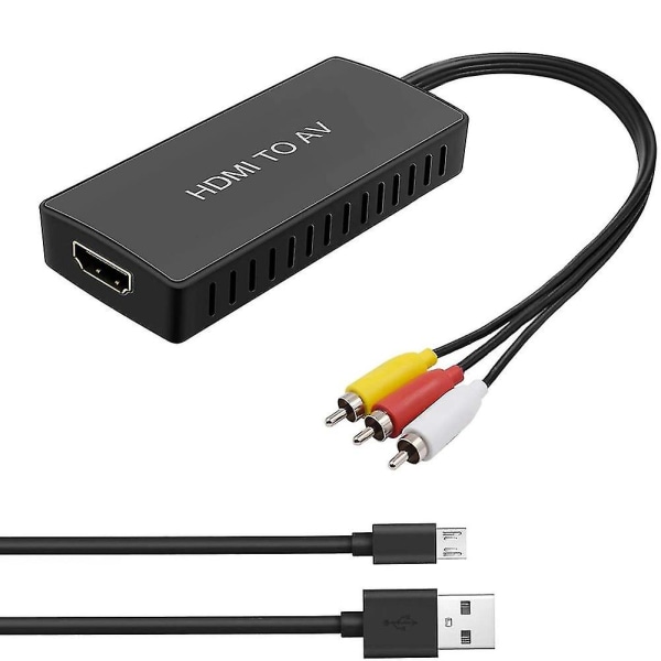 HDMI-kompatibel till AV-konverterare för Apple Tv, DVD, Blu-ray-spelare