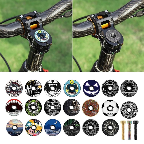 20-stil 28,6 mm Cykelheadset Top Cap Mtb Road Bike Bowl Cover Aluminiumlegering