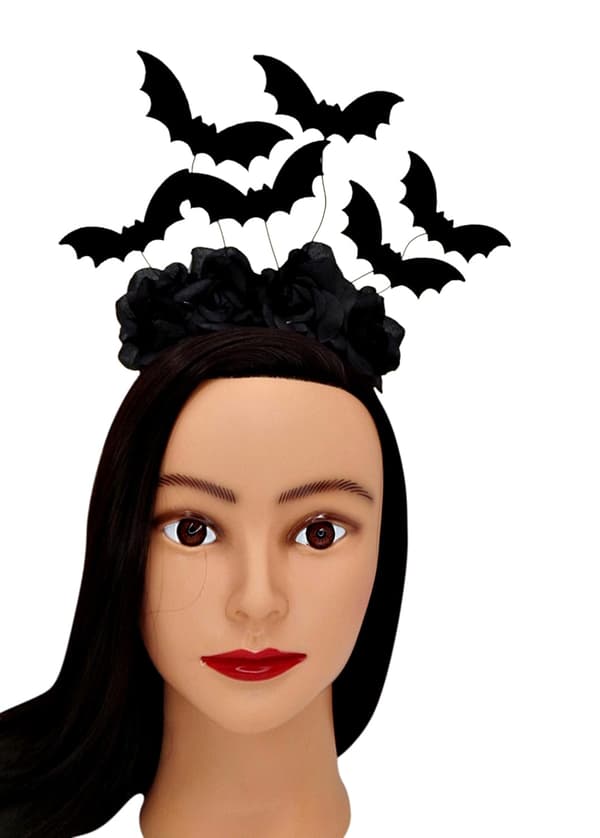 5 kpl Halloween Musta Lepakko Pääpanta Asuste