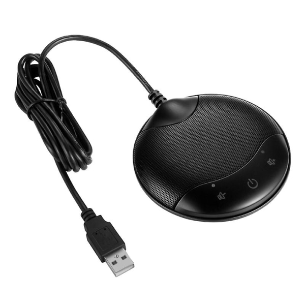 Kapacitiv USB -konferensmikrofon Ljudupptagning Touch-sensor-knapp Tyst/volym