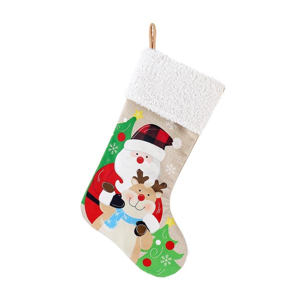 Jultomte/snögubbe älg snöflinga julstrumpor hänge hantverk