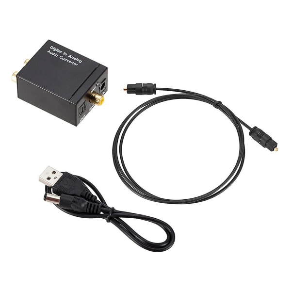 3,5 mm digital till analog ljudomvandlare Optisk fiber koaxial signal till analog ljudadapter