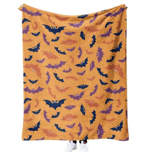 100CM x 130CM Halloween-tæppe, perfekt til festsofaer-58