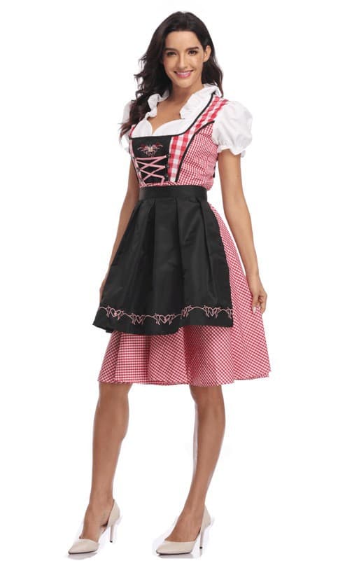 München Oktoberfest Servitris Klänning Svart Storlek 2XL