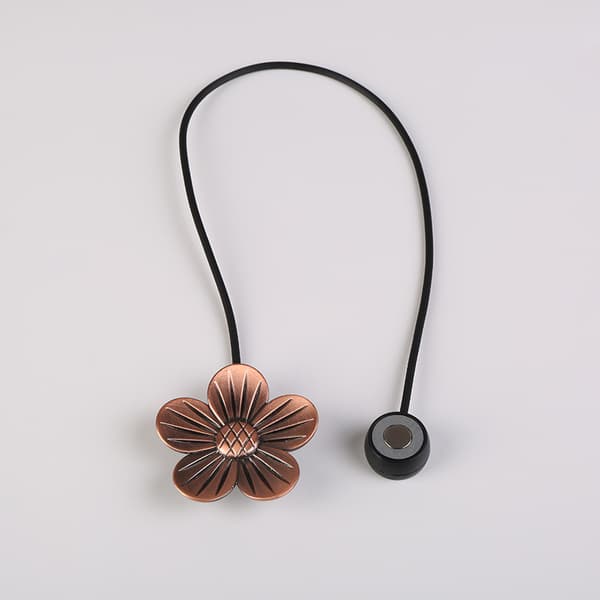 Magnetisk gardinholdback, Vintage blomstergardinholdback