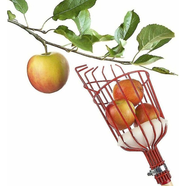 Nya Trädgårdsbruk Bekväm arbetsbesparande Fruktplockare Äppelplockningsverktyg