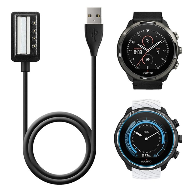 1m Laddare USB Laddningskabel För Suunto-9 Smar Watch Batteri Dock Laddare