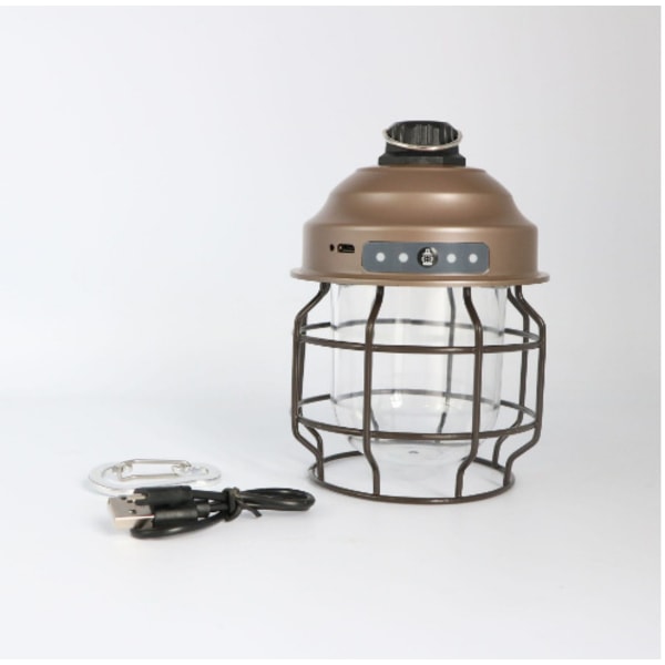 Retro metall campinglampa Campinglampa, multifunktionell anti-fall retro campinglampa i metall