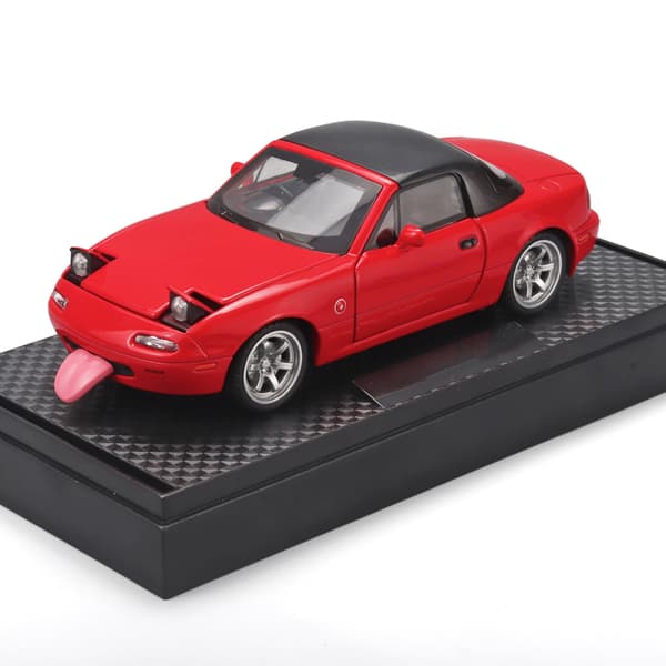 Mazda MX5 Roadster, legetøjsbil, musisk model ornament, rød