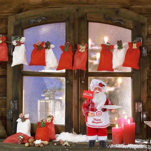 1 stk. Kok Julemand Figurer Julepynt Julemand Sta