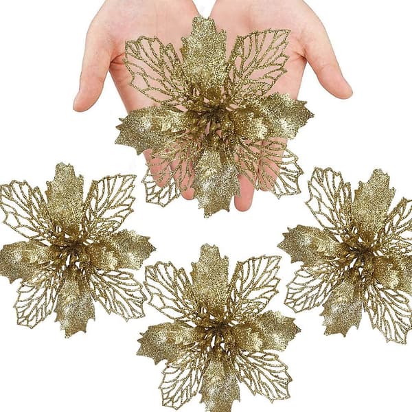 24 st Julblommor, Julblommor Dekoration, Julgransprydnad