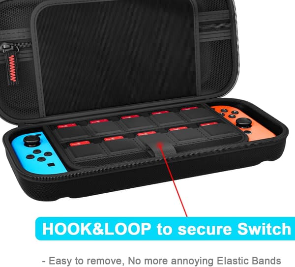 1 kpl Kotelo (Musta) Nintendo Switchille ja Switch OLED Pocket C:lle