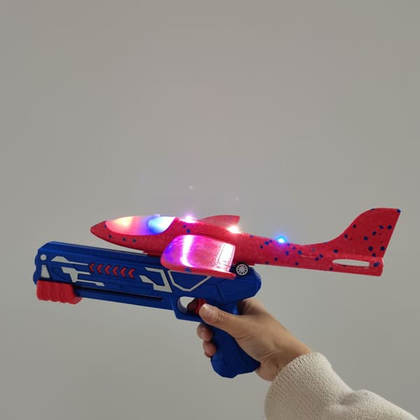 3-pack Flygplanslansare, 12,6 tum Skumglidare LED-plan, 2 Flyg