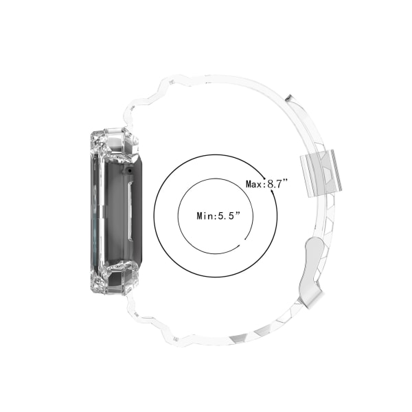 Transparent watch lämplig för Fitbit Sense/Versa3 black