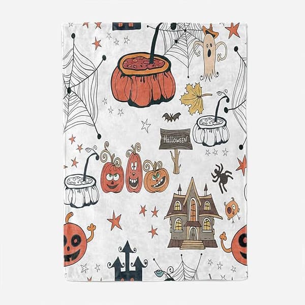 100CM x 150CM Halloween-teppe, perfekt for sofakvelder og senger - 9