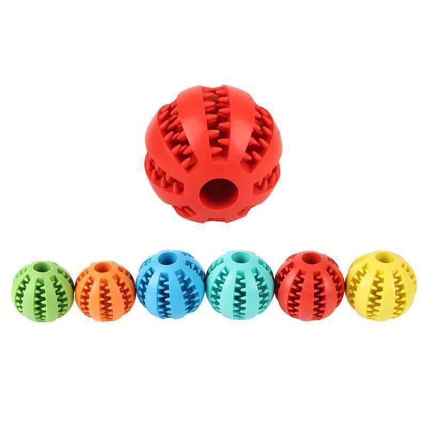 katt- och hundsnackboll Pet leksaksbollar, pipiga gummibollar, interaktiva hundtandsprickande bollar