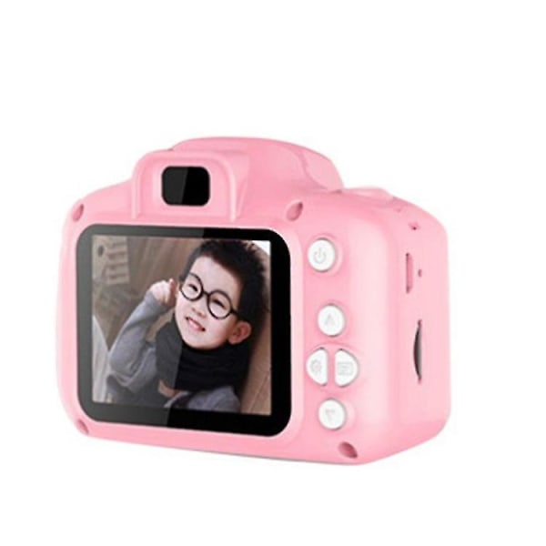 Digitalkamera för barn, spela in minnen (måste köpa minneskort själv 1 st, rosa)