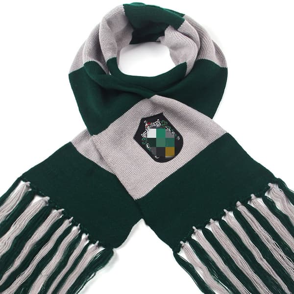 Randig Vintage Termisk Ull Franshalsduk - Slytherin