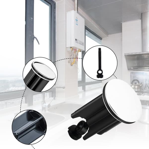 2 stk. Universal Vaskestopper 40mm Baderom Vaskestopper Sink S