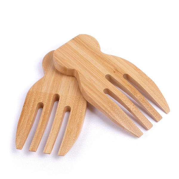 Totally Bamboo Sallads händer, Sallads Serveringsset i Bambu, 2-pack