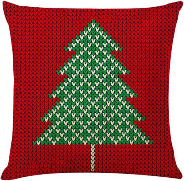 4 stk 18\"x18\" Juleputetrekk Dekorative Sofaputetrekk