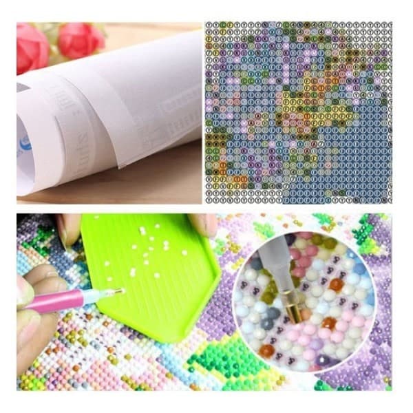 Fodbold DIY Fuld Bor Rund 5D Diamantmaleri 40X40CM