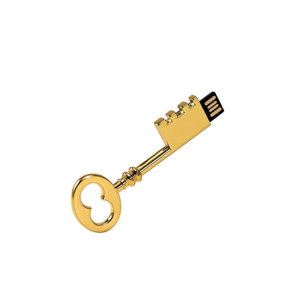 kreativ guldnyckel USB 2.0 USB Flash Drive pendrive 64GB minneskort presenter